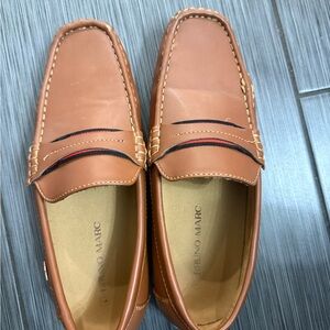 Bruno Marc Men's Cognac Slip-On Loafers